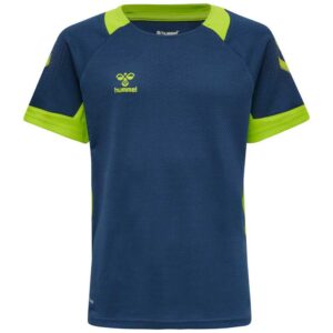 Hummel Lead Poly Short Sleeve T-shirt Azul 12 Years Niño