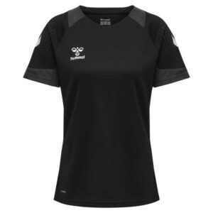 Hummel Lead Poly Short Sleeve T-shirt Negro 2XL Mujer