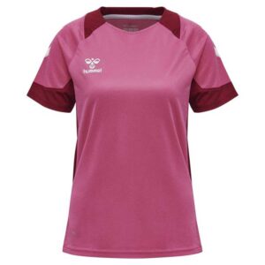 Hummel Lead Poly Short Sleeve T-shirt Rosa XS Mujer