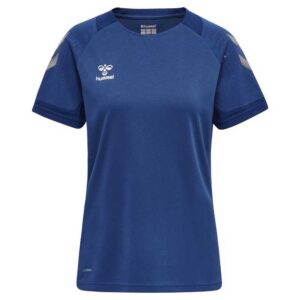 Hummel Lead Poly Short Sleeve T-shirt Azul 2XL Mujer