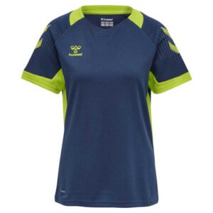 Hummel Lead Poly Short Sleeve T-shirt Azul 2XL Mujer