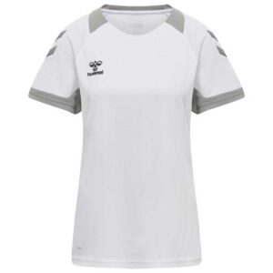 Hummel Lead Poly Short Sleeve T-shirt Blanco XL Mujer