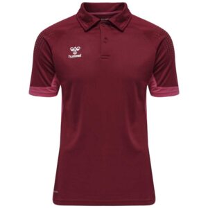 Hummel Lead Functional Short Sleeve Polo Rojo 2XL Hombre