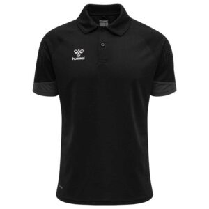 Hummel Lead Functional Short Sleeve Polo Negro 14 Years Niño