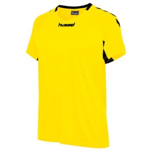 Hummel Core Volley Short Sleeve T-shirt Amarillo S Mujer
