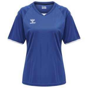 Hummel Core Volley Short Sleeve T-shirt Azul L Mujer
