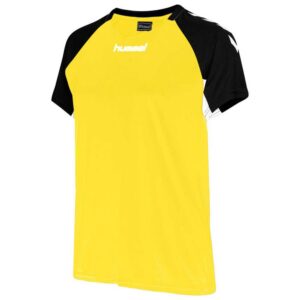 Hummel Core Volley Stretch Short Sleeve T-shirt Amarillo,Negro M Mujer