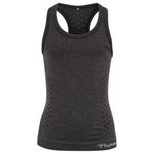 Hummel Ci Seamless Sleeveless T-shirt Negro 10-12 Years Niño