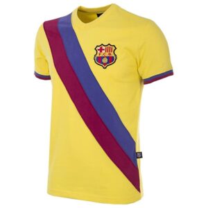 BarÇa Fc Barcelona 1978-79 Retro Away Short Sleeve T-shirt Amarillo 2XL