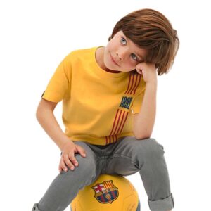 BarÇa Senyera Short Sleeve T-shirt Amarillo 8 Years Niño