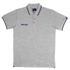 Spalding Essential Short Sleeve Polo Gris S Hombre