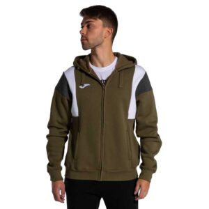 Joma Confort Iii Full Zip Sweatshirt Verde L Hombre