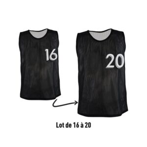 Sporti France Numbered Reversible 5 Units Set Negro XS Hombre