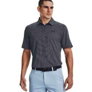 Under Armour Tee To Green Printed Short Sleeve Polo Gris S Hombre