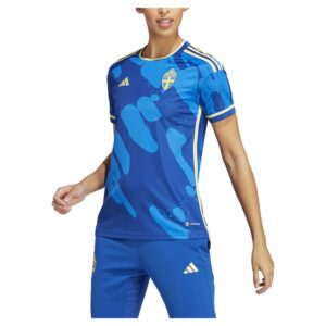 Adidas Sweden 22/23 Woman Short Sleeve T-shirt Away Azul XS