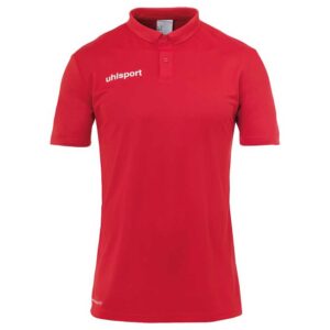 Uhlsport Essential Poly Short Sleeve Polo Rojo XL Hombre