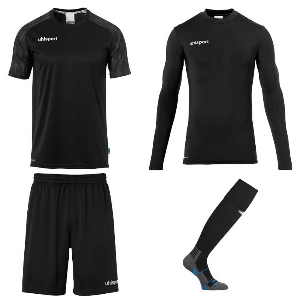 Uhlsport Reaction Long Sleeve Goalkeeper Set Negro S Hombre