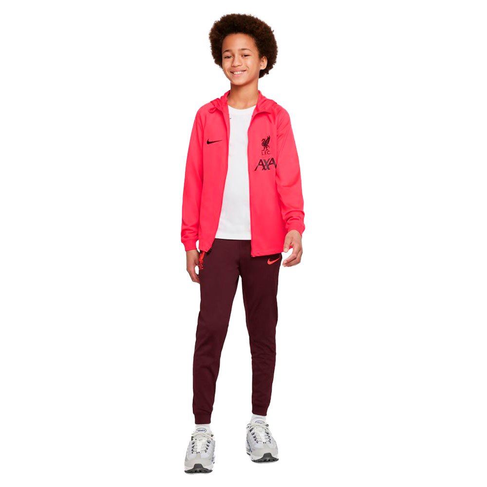 Nike Liverpool Fc Dri Fit Strike 22/23 Track Suit Junior Rojo 7-8 Years