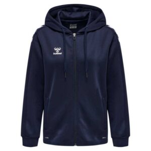 Hummel Core Xk Poly Full Zip Sweatshirt Azul M Mujer