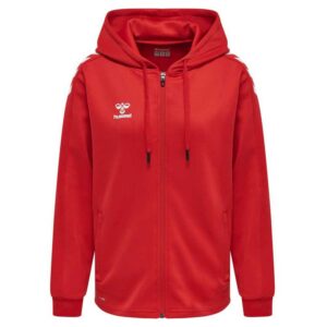Hummel Core Xk Poly Full Zip Sweatshirt Rojo L Mujer