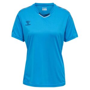 Hummel Core Xk Poly Short Sleeve T-shirt Azul XL Mujer