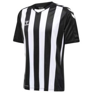 Hummel Core Xk Striped Short Sleeve T-shirt Negro 16 Years Niño