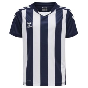 Hummel Core Xk Striped Short Sleeve T-shirt Azul 12 Years Niño