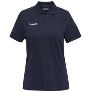 Hummel Go Cotton Short Sleeve Polo Azul M Mujer