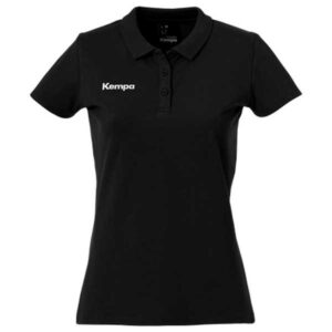 Kempa Short Sleeve Polo Negro XL Mujer