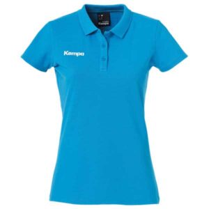 Kempa Short Sleeve Polo Azul S Mujer