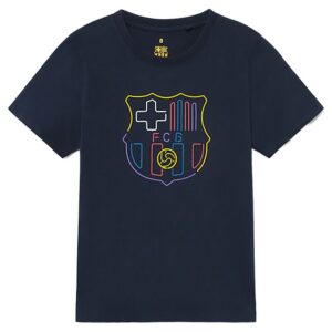 BarÇa Escut Neo Short Sleeve T-shirt Azul 12 Years Niño