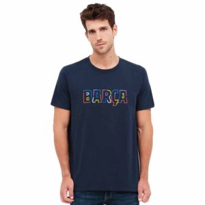 BarÇa Neo Short Sleeve T-shirt Azul S Hombre