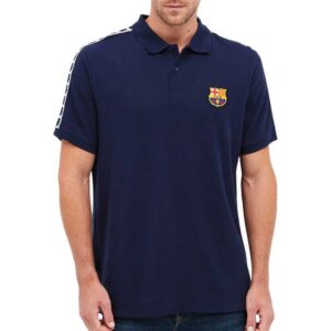 BarÇa Tape Short Sleeve Polo Azul 2XL Hombre