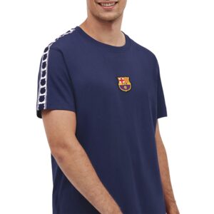 BarÇa Tape Short Sleeve T-shirt Azul 2XL Hombre
