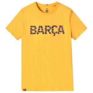 BarÇa Trencadis Short Sleeve T-shirt Amarillo 14 Years Niño