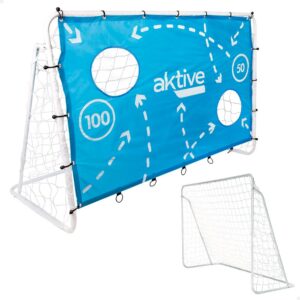Aktive Metal Goal Blanco,Azul 182 x 91 x 122 cm