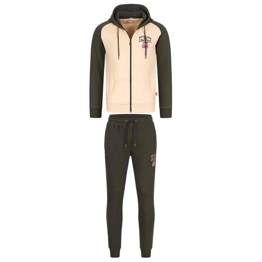 Lonsdale Stretton Track Suit Verde XL Hombre