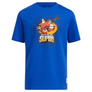 Adidas Incredibles Short Sleeve T-shirt Azul 7-8 Years Niño