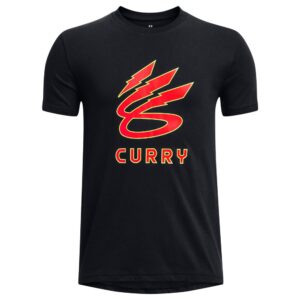 Under Armour Curry Lightning Logo Short Sleeve T-shirt Negro 14-16 Years Niño