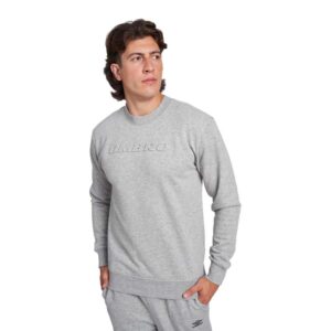 Umbro Embossed Logo Sweatshirt Gris S Hombre