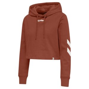 Hummel Legacy Cropped Hoodie Beige S Mujer