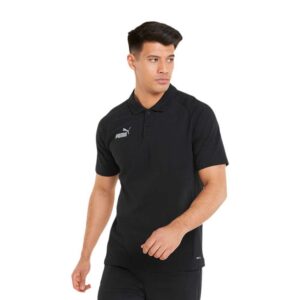 Puma Teamfinal Casuals Short Sleeve Polo Negro S Hombre