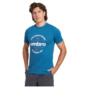 Umbro Circular Graphic Short Sleeve T-shirt Azul L Hombre