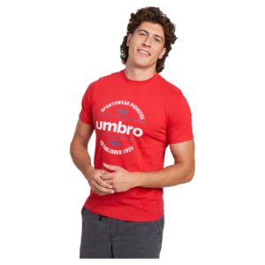 Umbro Circular Graphic Short Sleeve T-shirt Rojo M Hombre