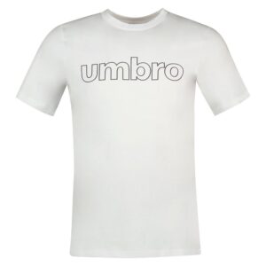 Umbro Linear Logo Graphic Short Sleeve T-shirt Blanco S Hombre