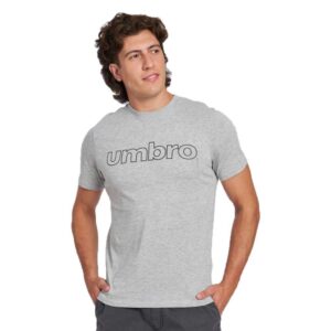 Umbro Linear Logo Graphic Short Sleeve T-shirt Gris XS Hombre