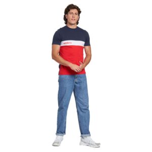 Umbro Sportswear Short Sleeve T-shirt Rojo,Azul L Hombre
