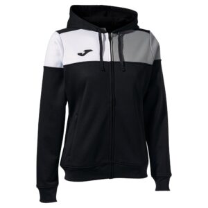 Joma Crew V Full Zip Sweatshirt Negro 12-14 Years Niño