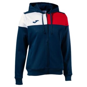 Joma Crew V Full Zip Sweatshirt Azul M Mujer