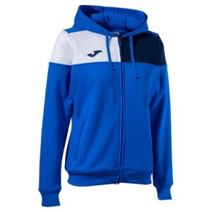 Joma Crew V Full Zip Sweatshirt Azul XL Mujer